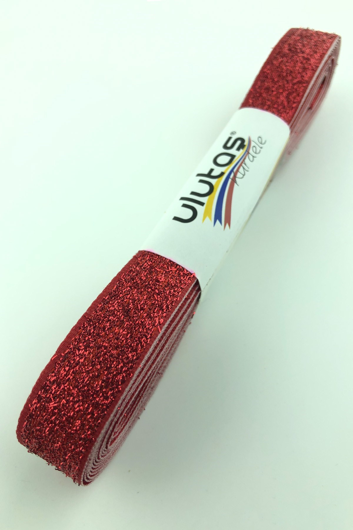 Kırmızı Kadife Simli Kurdela