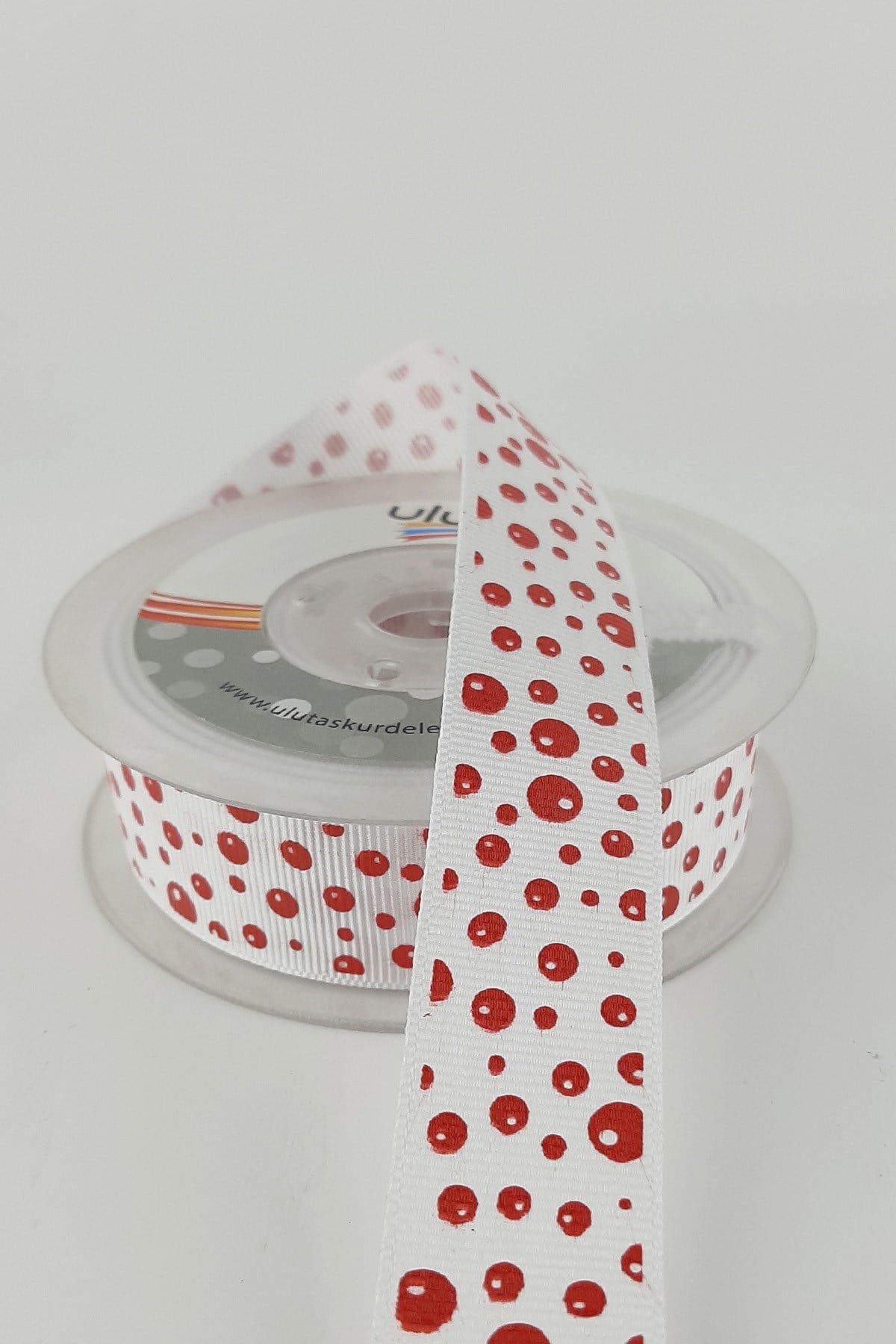 Kırmızı Neon Grogren Kurdele 2,5 cm 20 mt