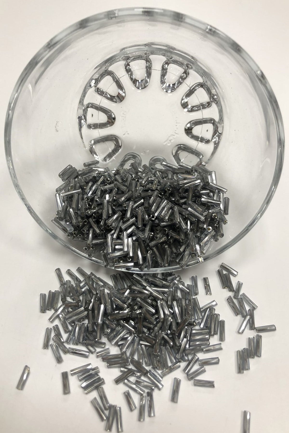 Kooyu Gri Burgulu Boru Boncuk 5 mm