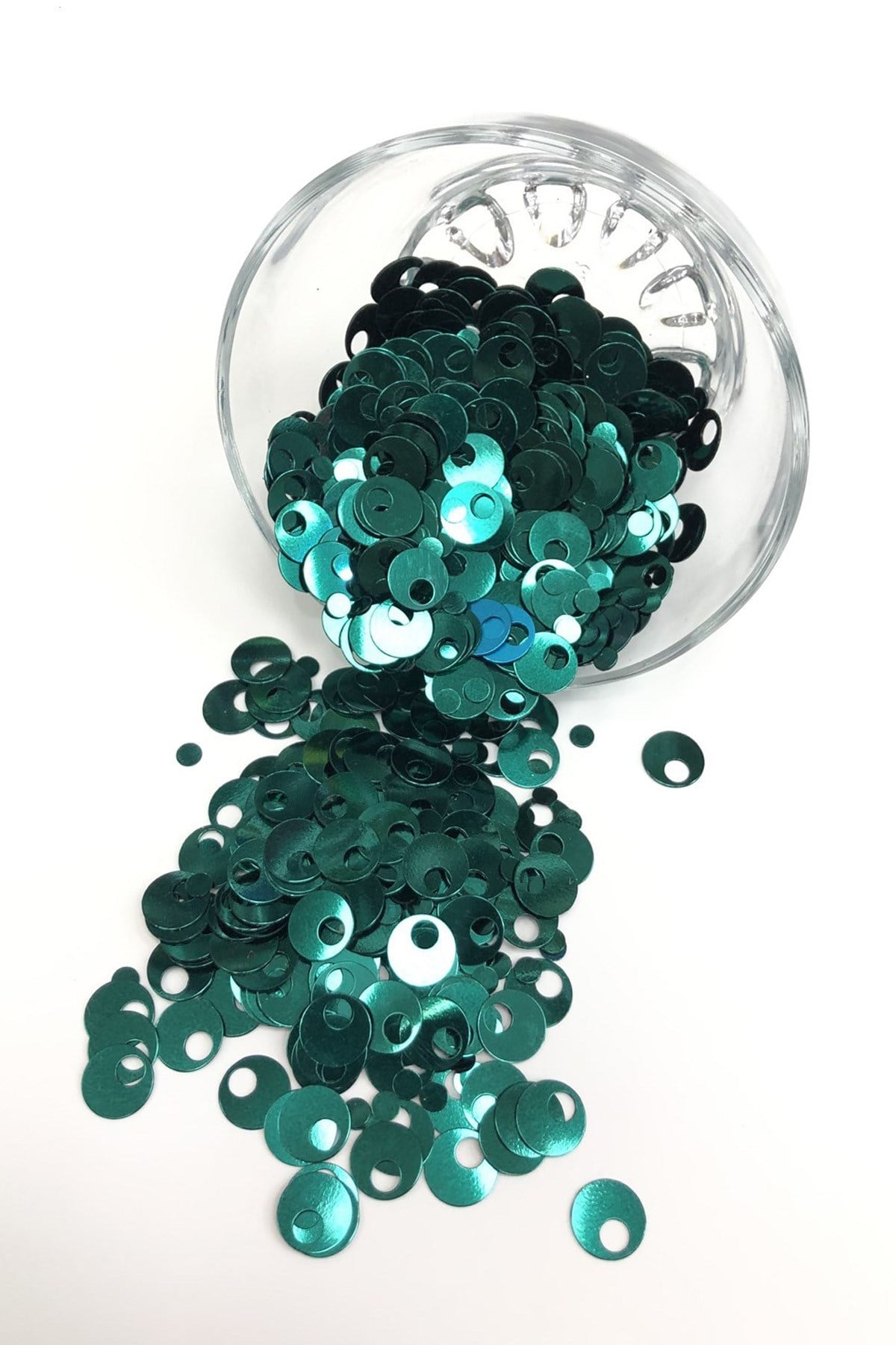 Koyu Mint Yeşili Patik ve Çanta Pulu 10 mm