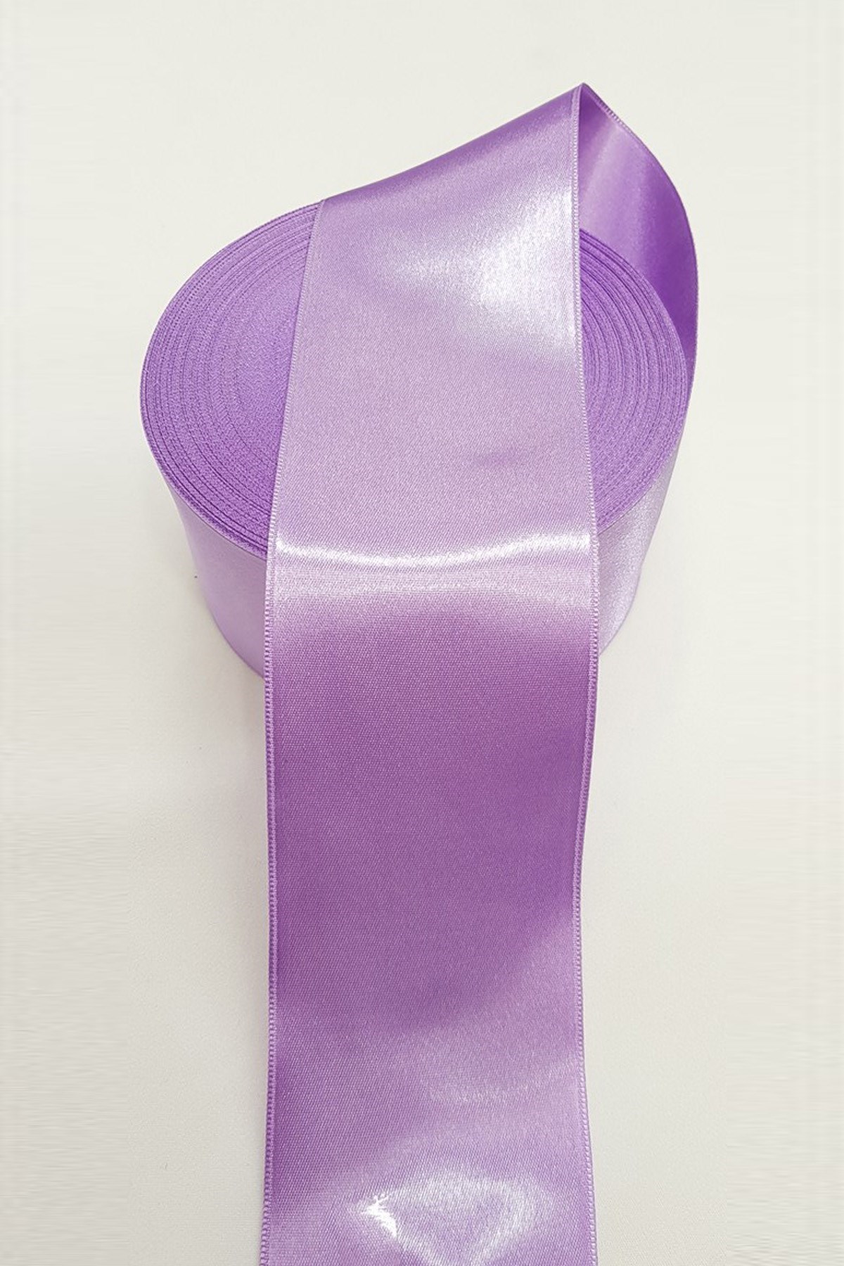 Lila Renk Saten Kurdele 6Cm