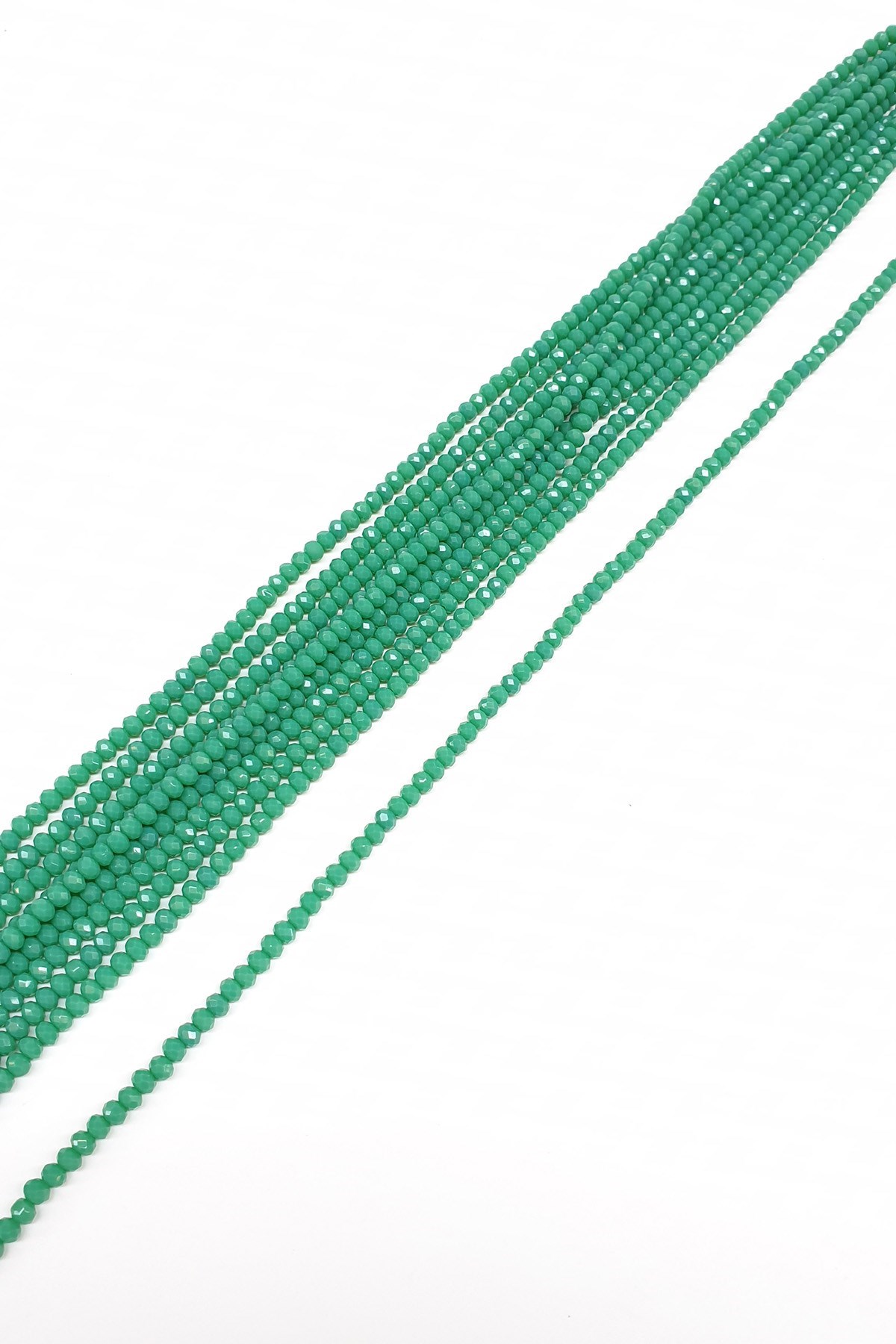 Mat Koyu Yeşil Kristal Boncuk 4 Mm