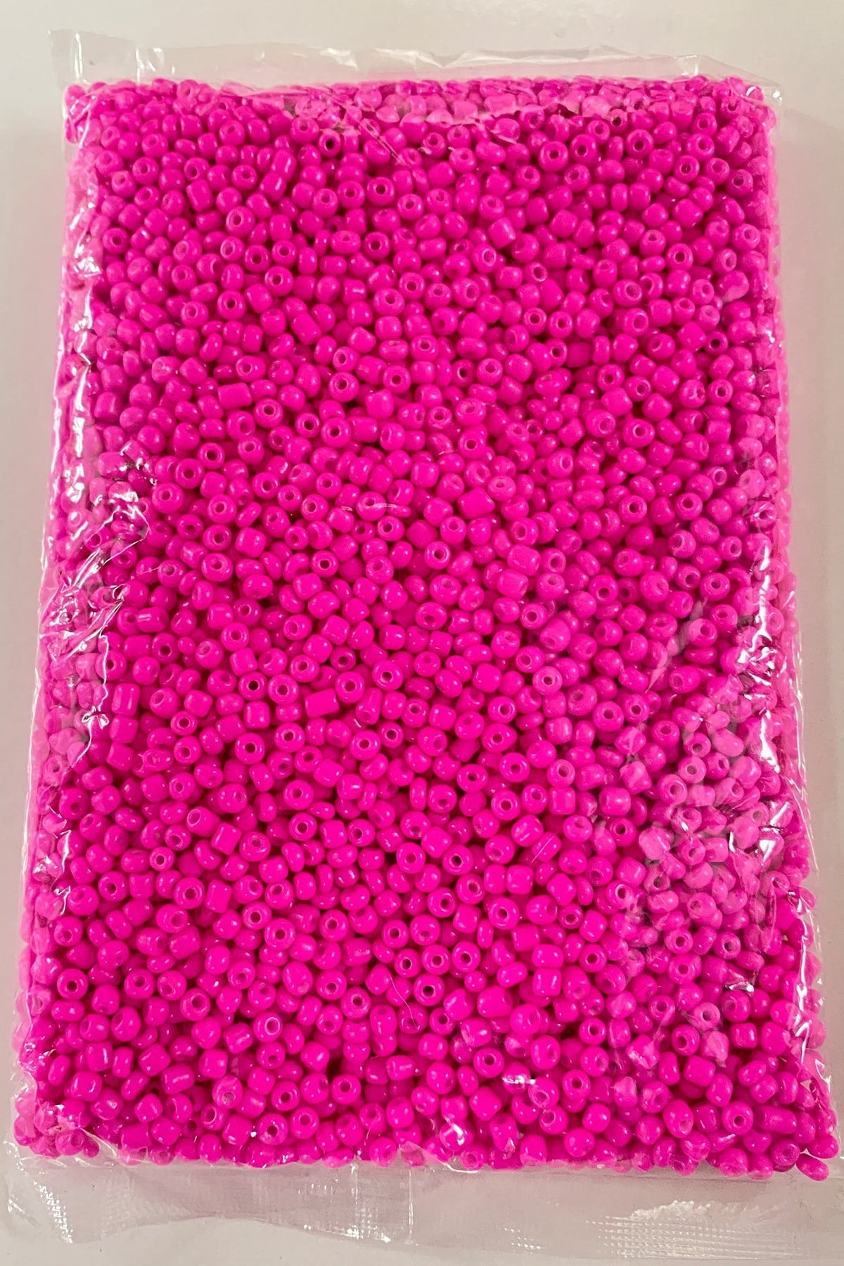 Neon Fuşya Kum Boncuk 4 mm 500 gr