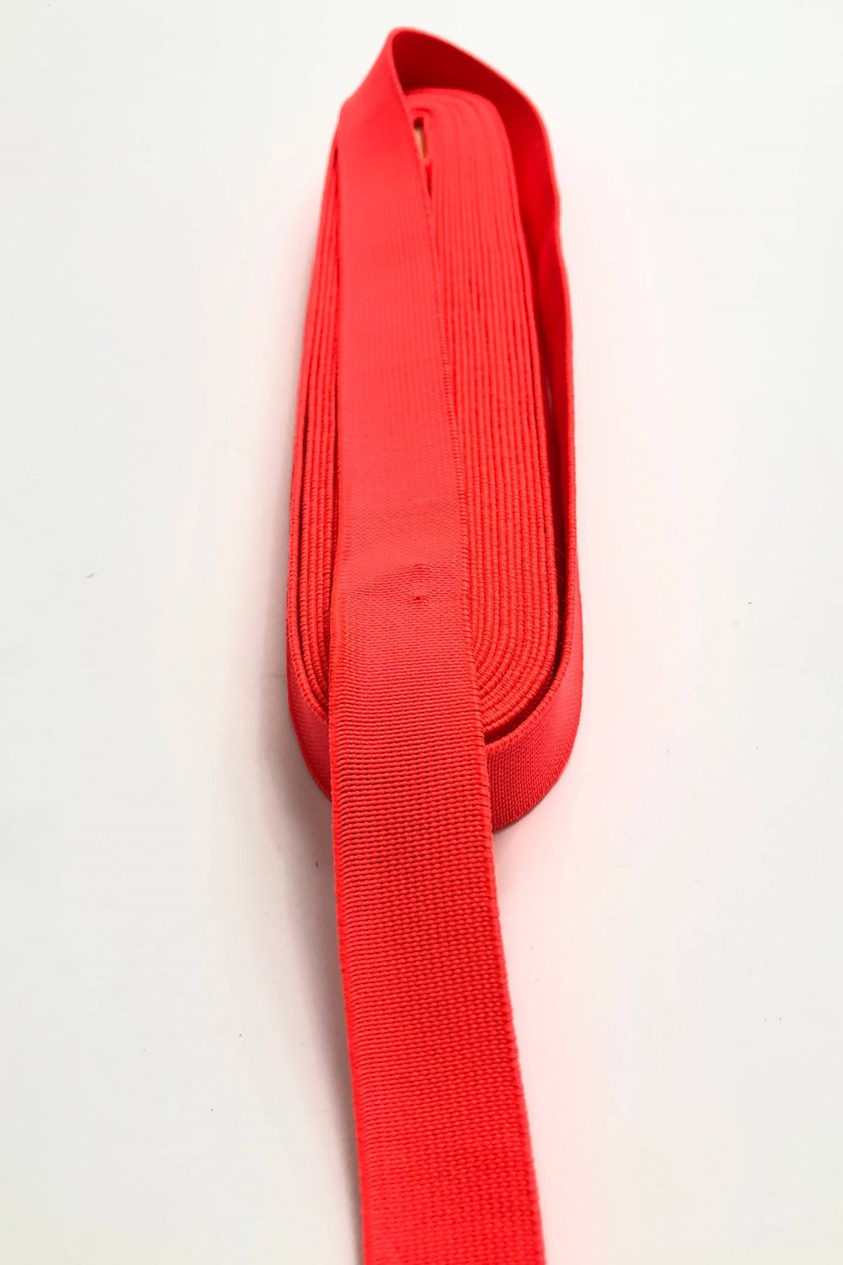 Neon Turuncu Lastik 2 cm (1 mt )