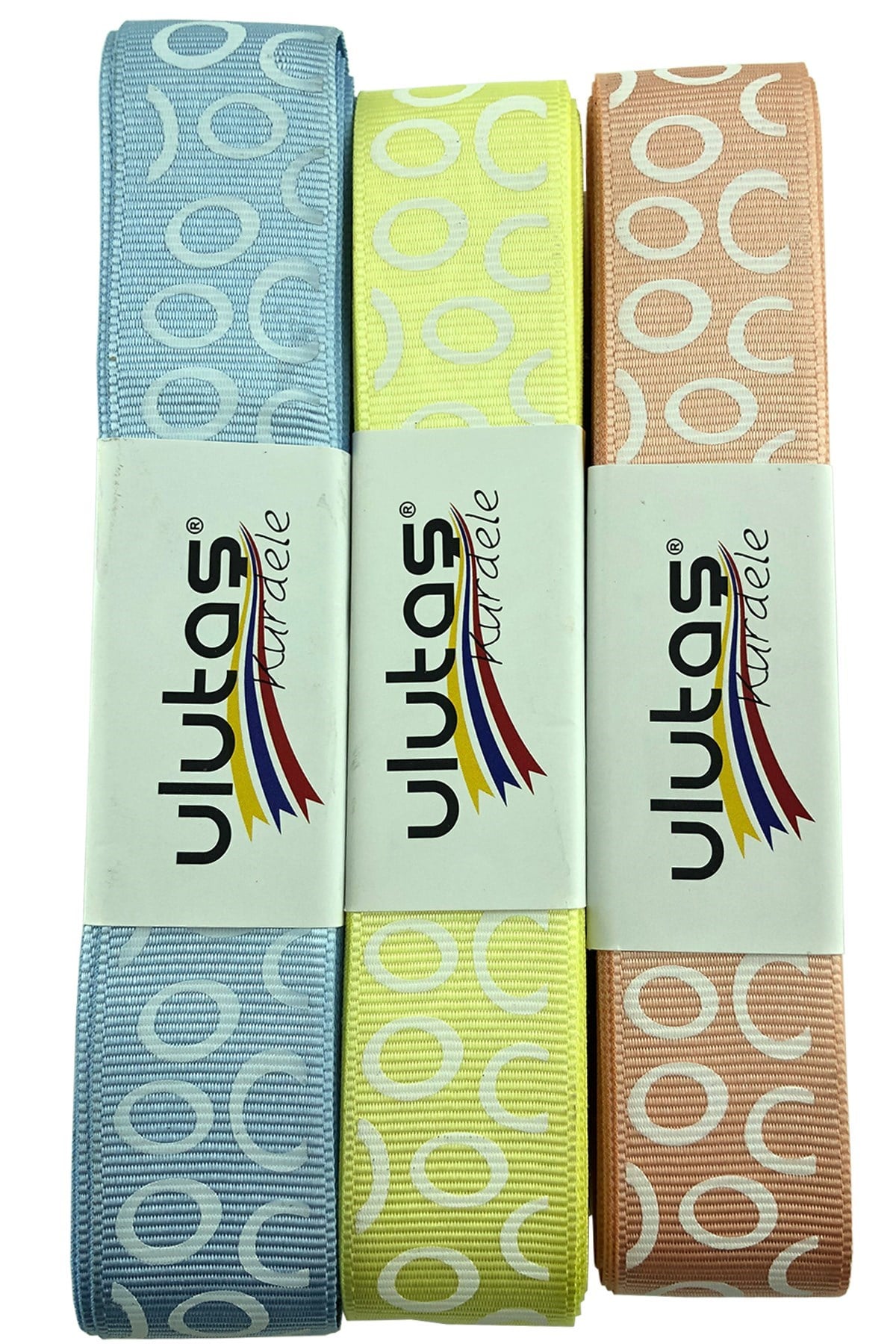 Oval Baskı Saten 2,5 cm kurdele