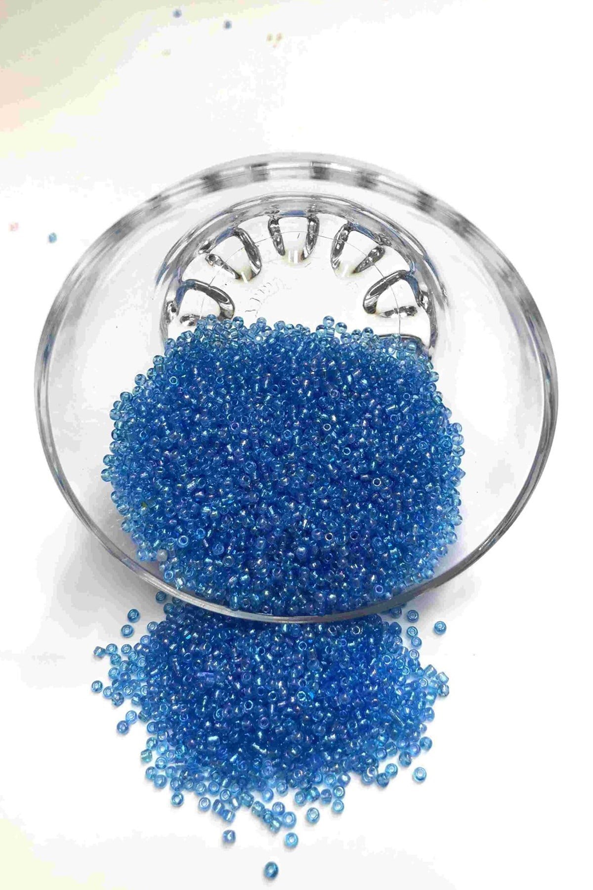Parlak Mavi Kum Boncuk 2 mm 50 gr