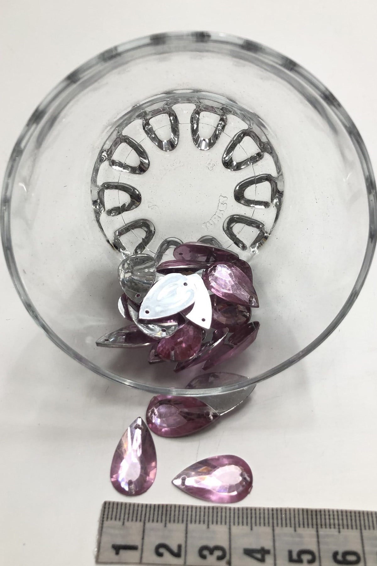Pembe Damla Plastik Dikme Taş 20 gr