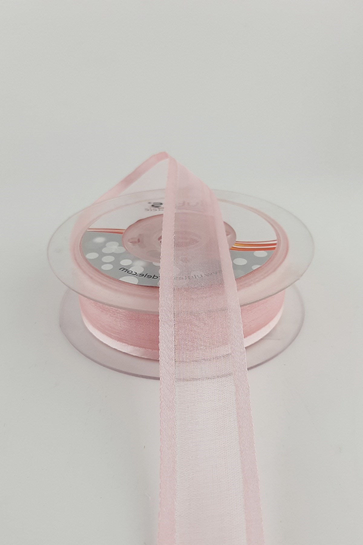 Pembe Geniş Organzeli Saten Kurdele 20 mt