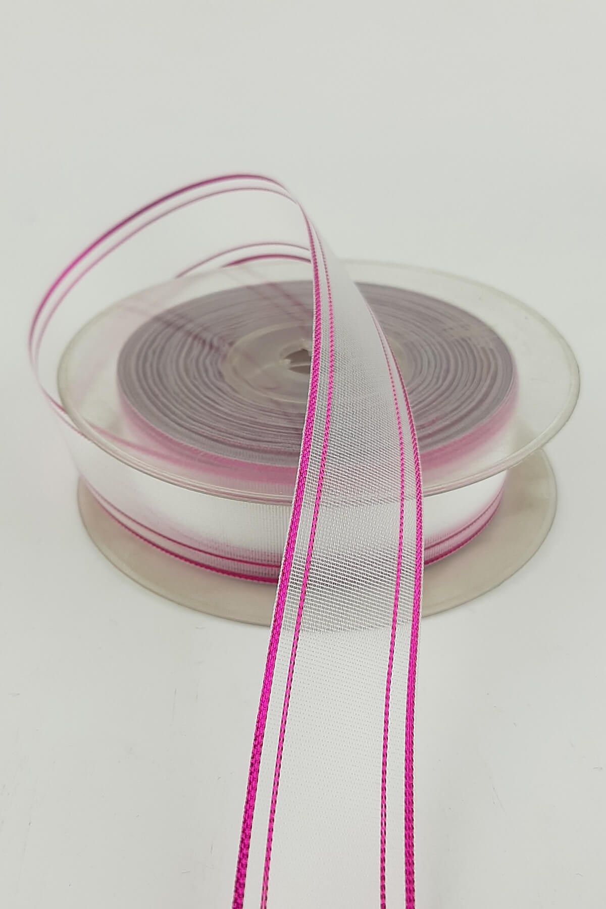 Pembe Renkli Sim Şifon Kurdele 20 mt