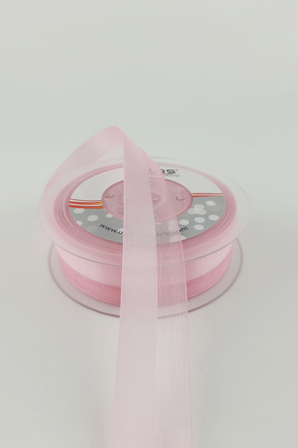 Pembe Su Yolu Kurdelesi 2,5 cm