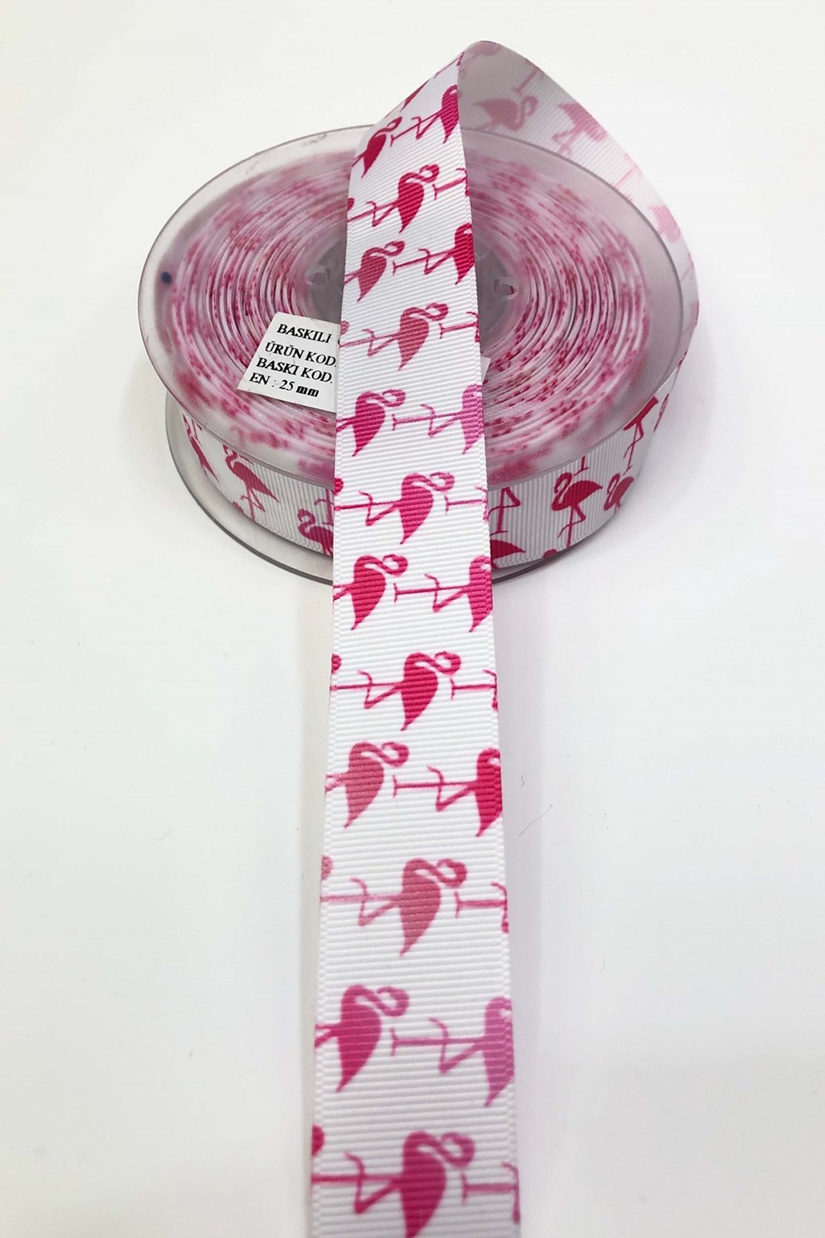 Pembeli Flamingo Desenli Grogren Kurdele 2,5Cm