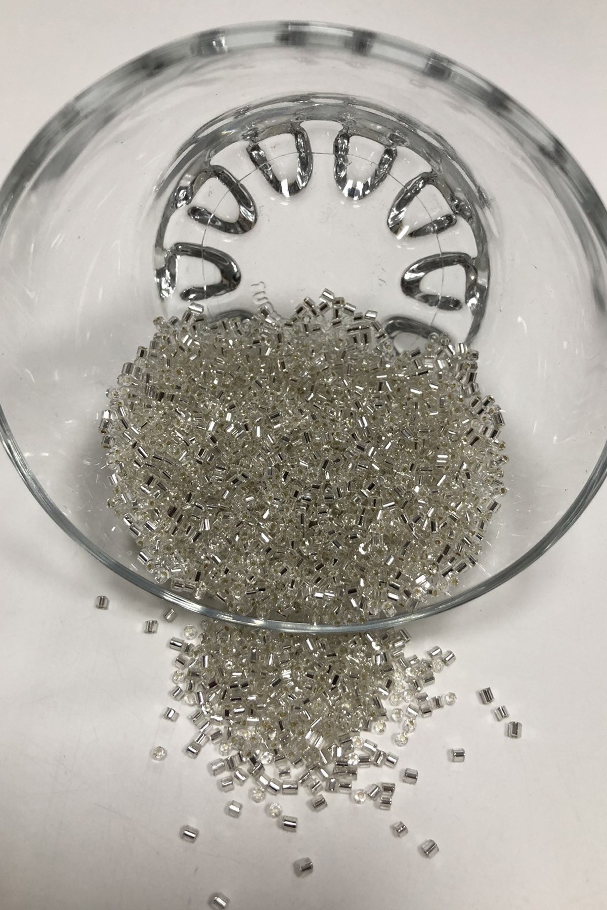Preciosa Kesme Gümüş Rengi Boncuk 50 gr