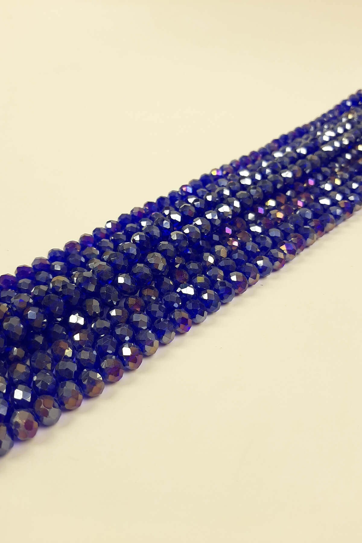 Saks Mavisi Kristal Boncuk 8 mm