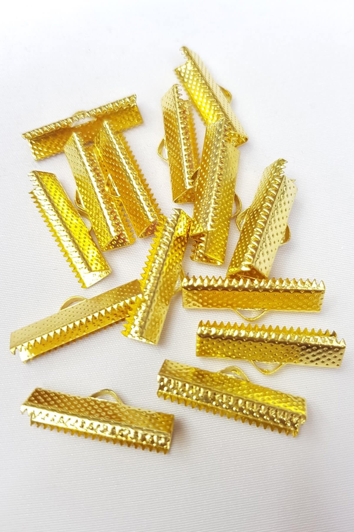 Sarı Bileklik ve Kolye Kapama Klipsi  2,5 cm