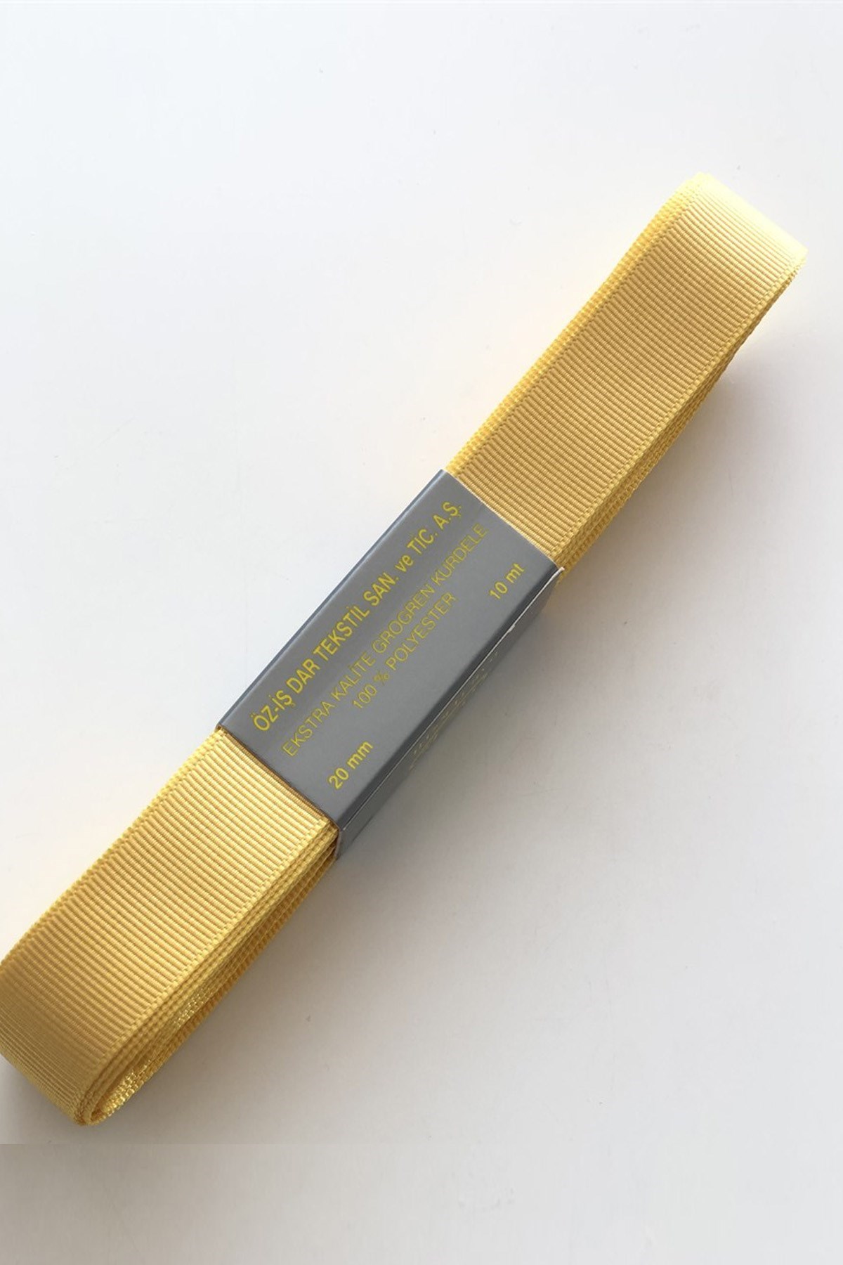 Sarı Grogren Kurdele 2 cm 10 mt