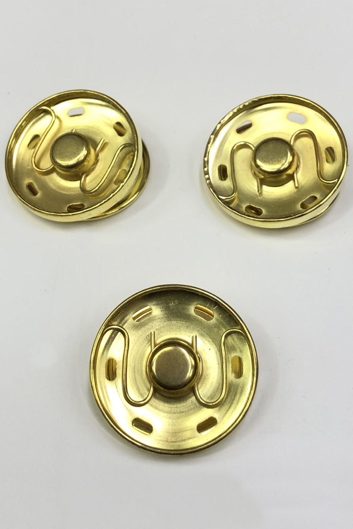 Sarı Metal Çıtçıt  2,5 cm (1 adet )
