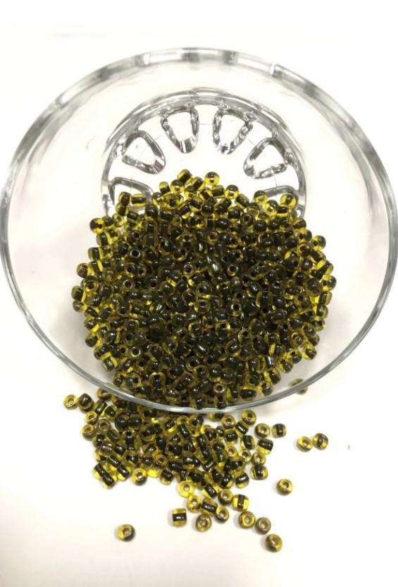 Saydam Açık Sarı Kum Boncuk Orta Boy 4 Mm 50 Gr