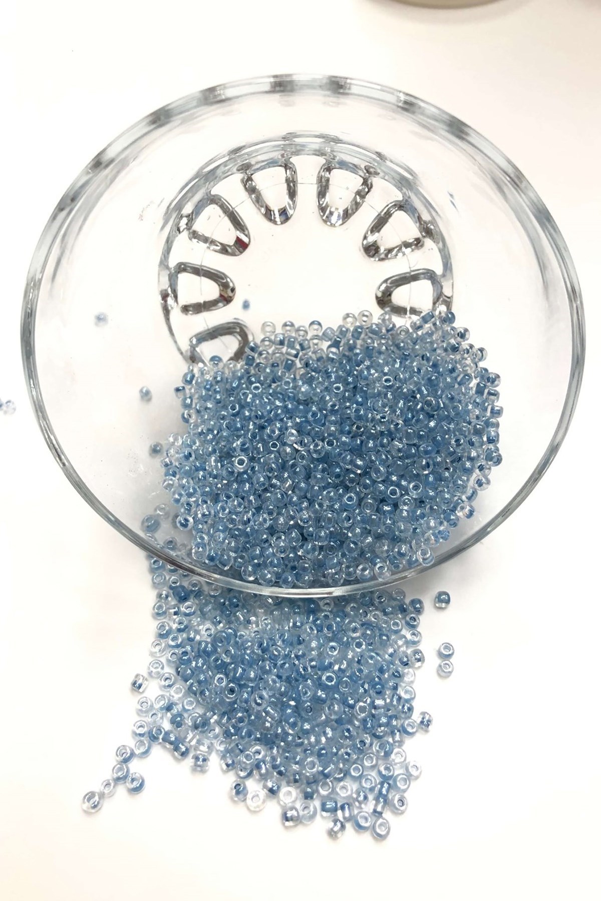 Saydam Bebe Mavisi Kum Boncuk Orta Boy 3 mm 50 gr