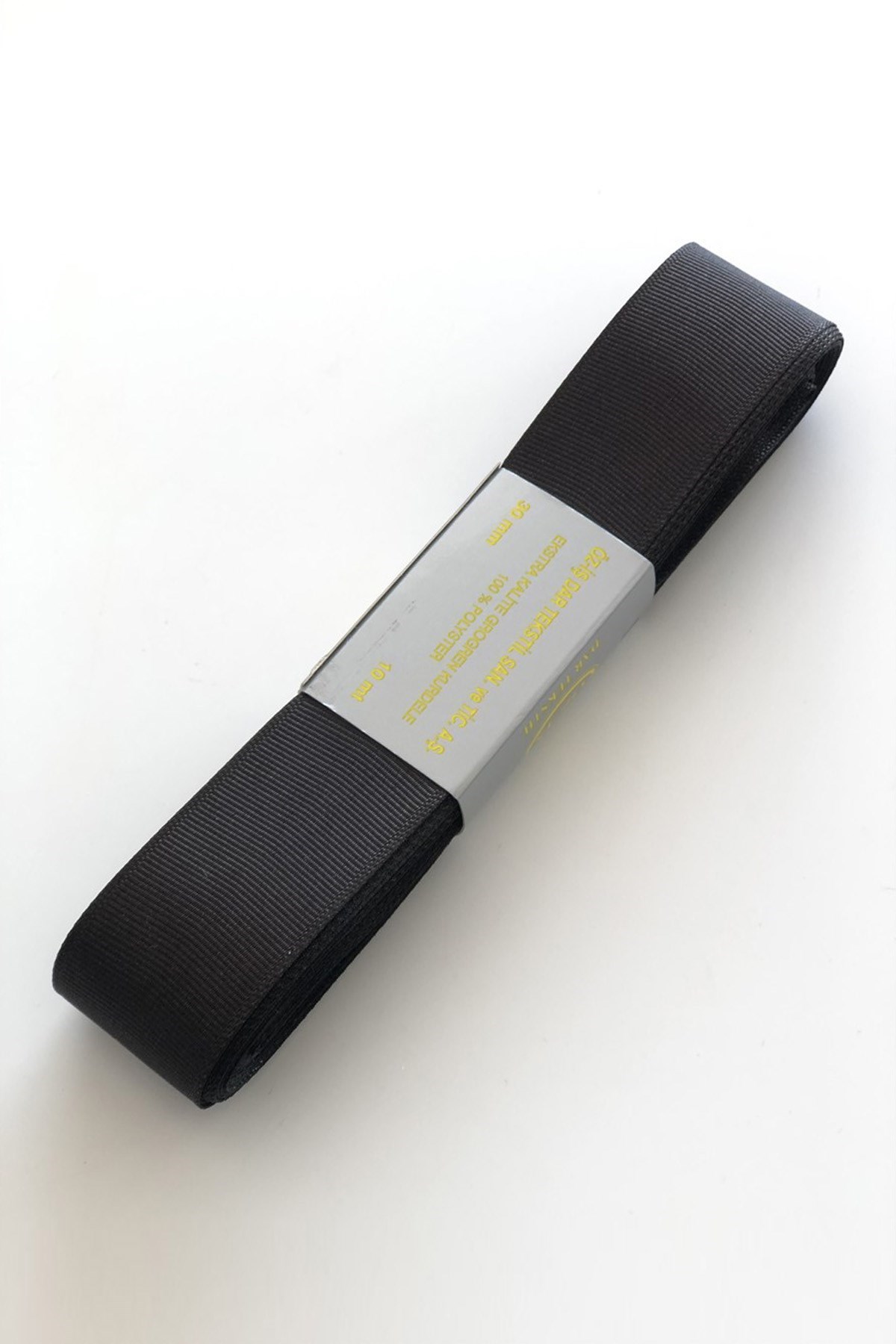 Siyah Grogren Kurdele 3 cm 10 mt