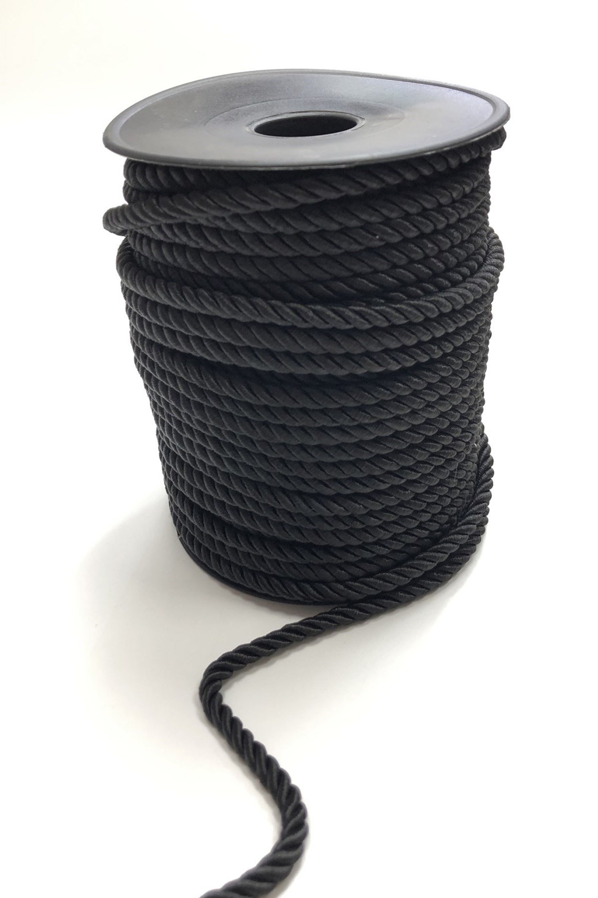 Siyah Kordon İp 6 mm 1 mt
