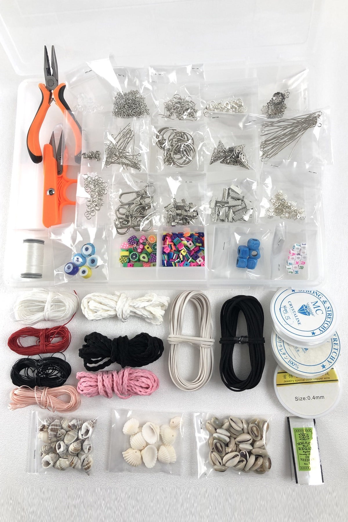 Takı Yapım Malzemesi Midye ve İpli Set
