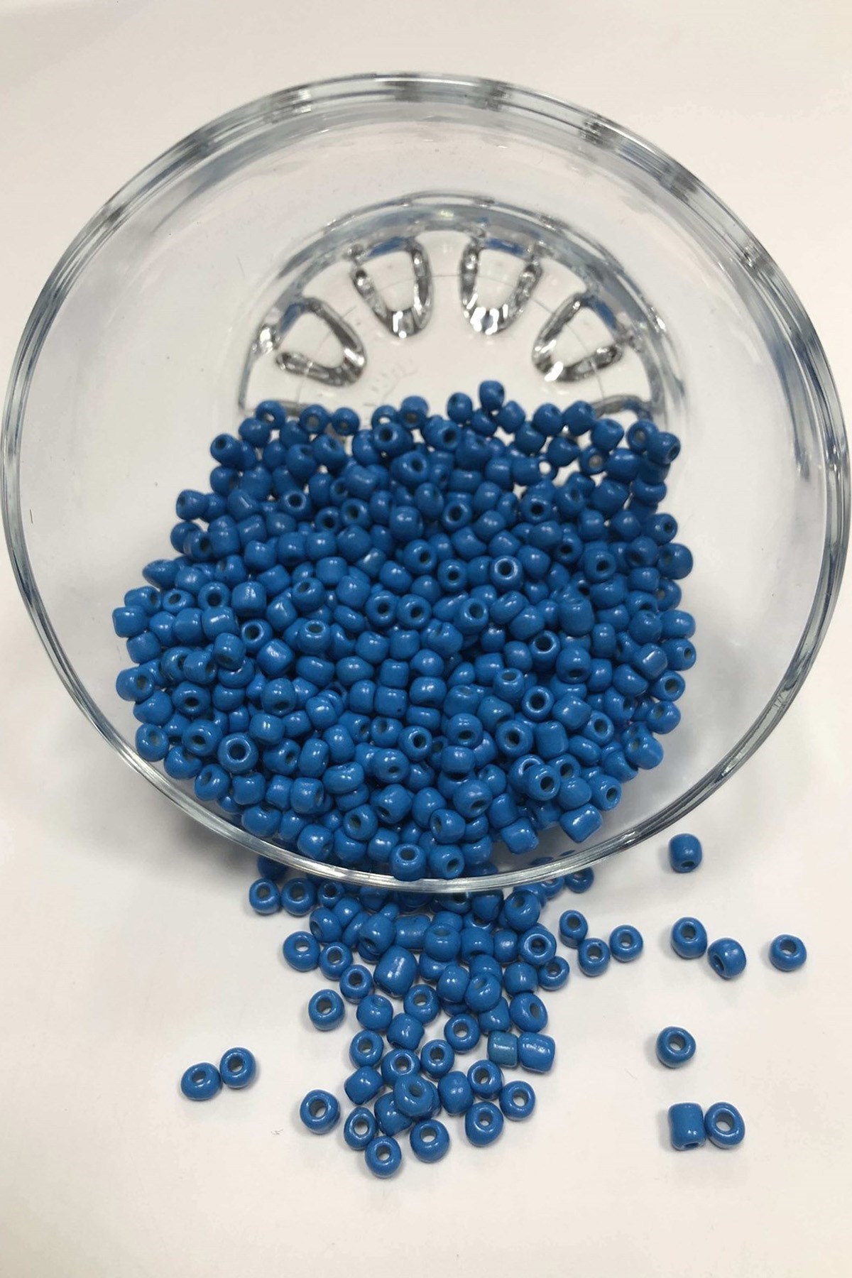 Turkuaz Kum Boncuk Orta Boy 4 mm 50 gr