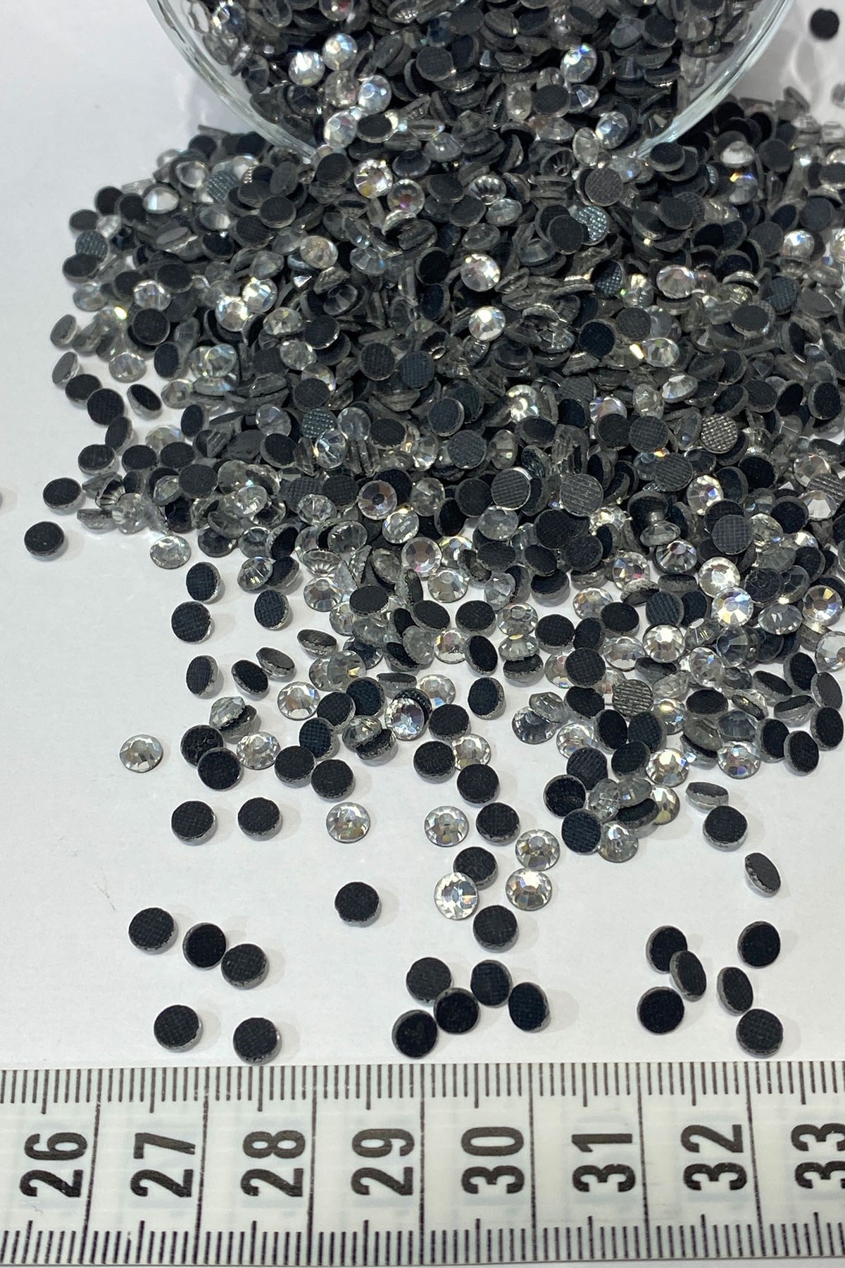 Ütüyle Yapışan Ss20 (5mm) Şeffaf Yapıştırma Taş 25 grm