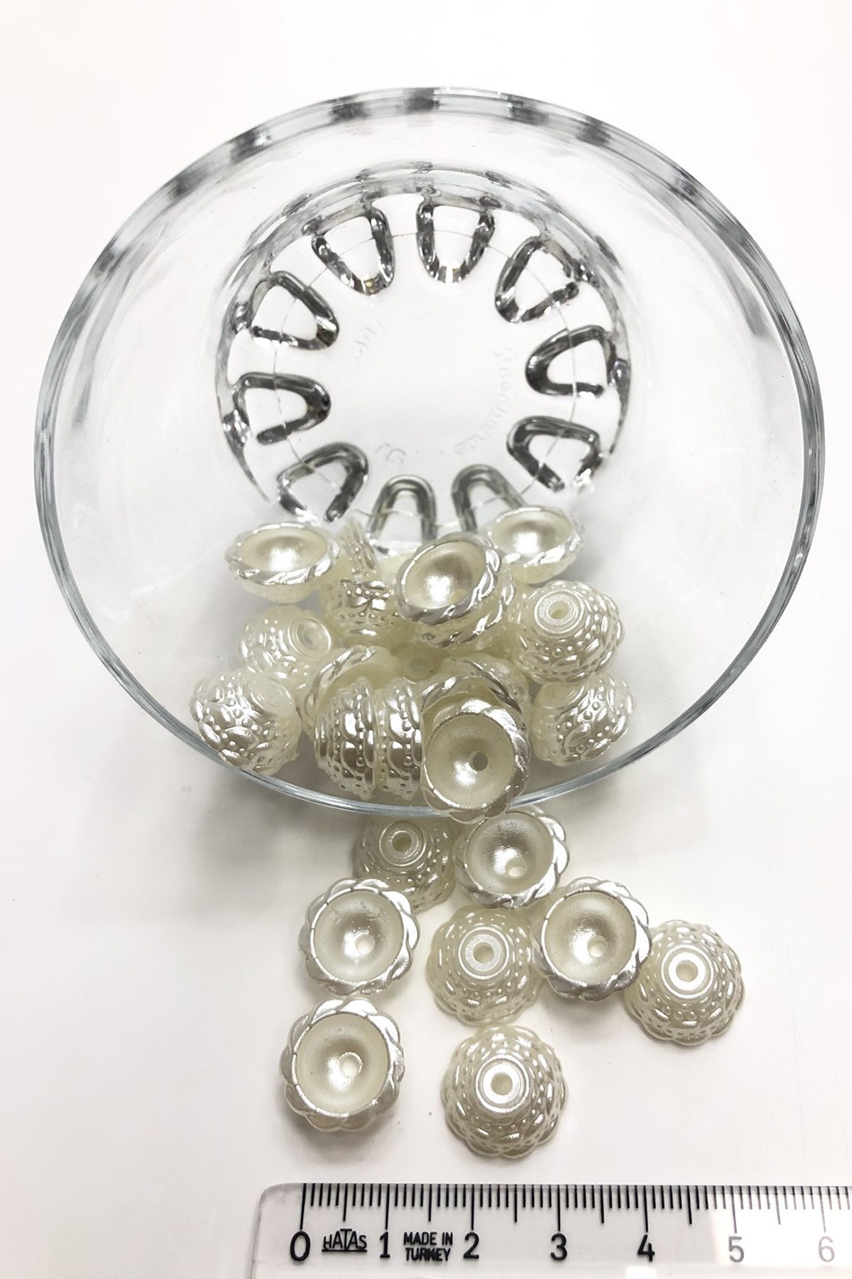 Yarım İnci Boncuk Plastik Kapak
