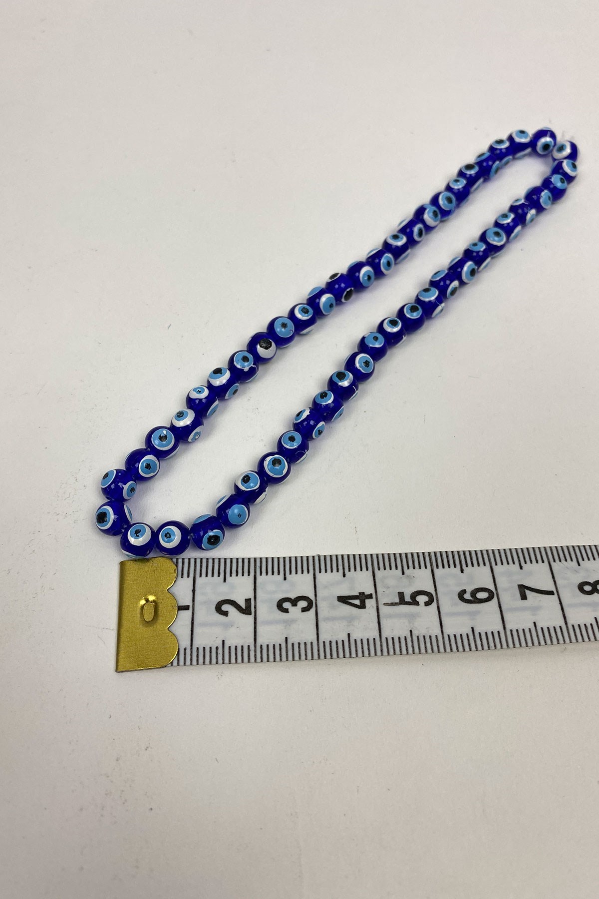 Yuvarlak Nazar Boncuğu 10 Dizi 6 mm 