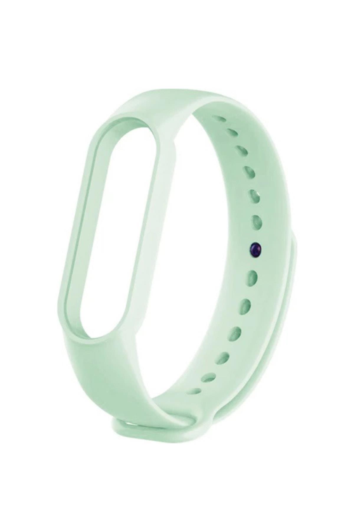 Amazfit Band 5-6 Için Silikon Kordon Açık Yeşil