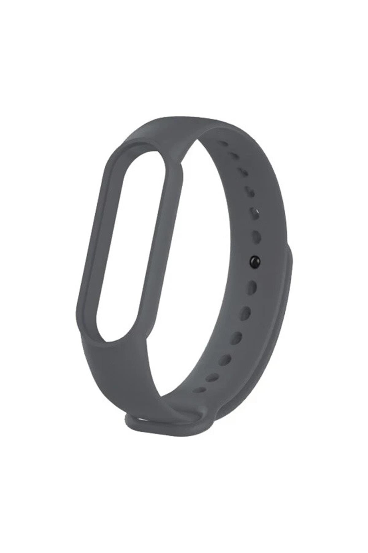 Amazfit Band 5-6 Için Silikon Kordon Füme