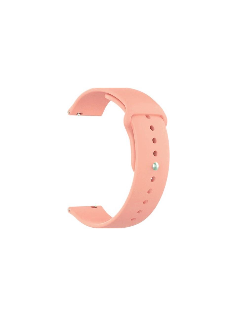 Amazfit Gtr 47 Mm Lite Için Silikon Kordon Kayış Somon