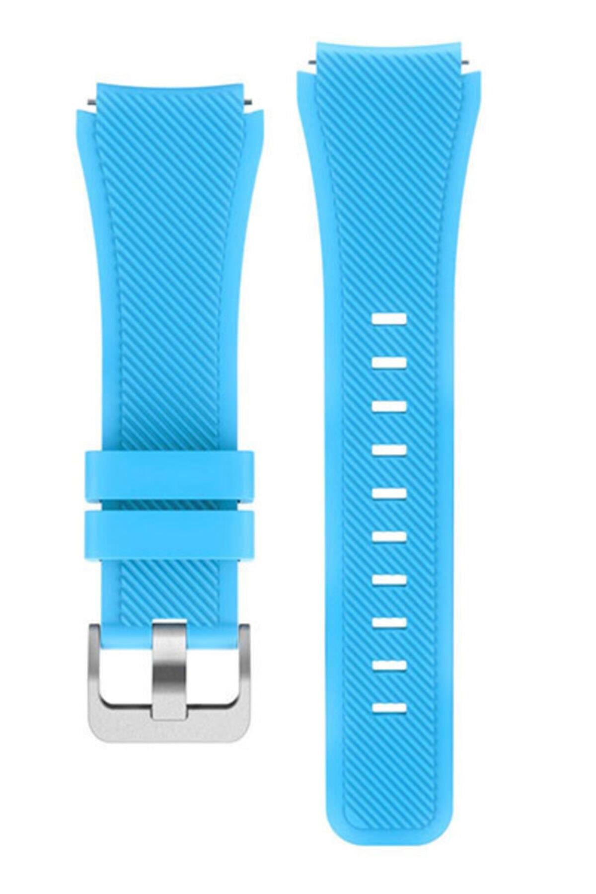 Amazfit Stratos Için Silikon Kordon Mavi