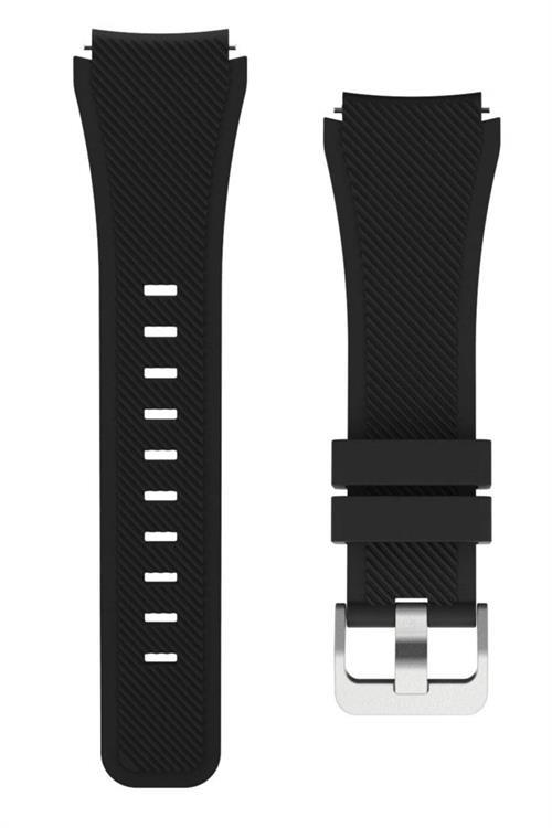 Amazfit Stratos Için Silikon Kordon Siyah