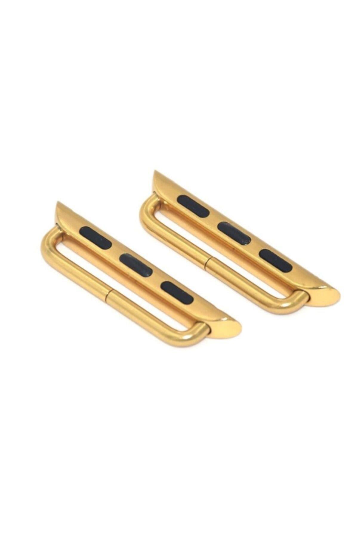 Apple Watch 38 Mm Kordon Kayış Toka Adaptörü Gold
