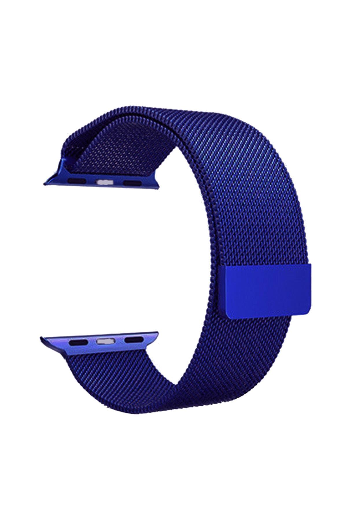 Apple Watch Için 40 Mm Metal Mıknatıslı Milanese Kayış Kordon Lacivert
