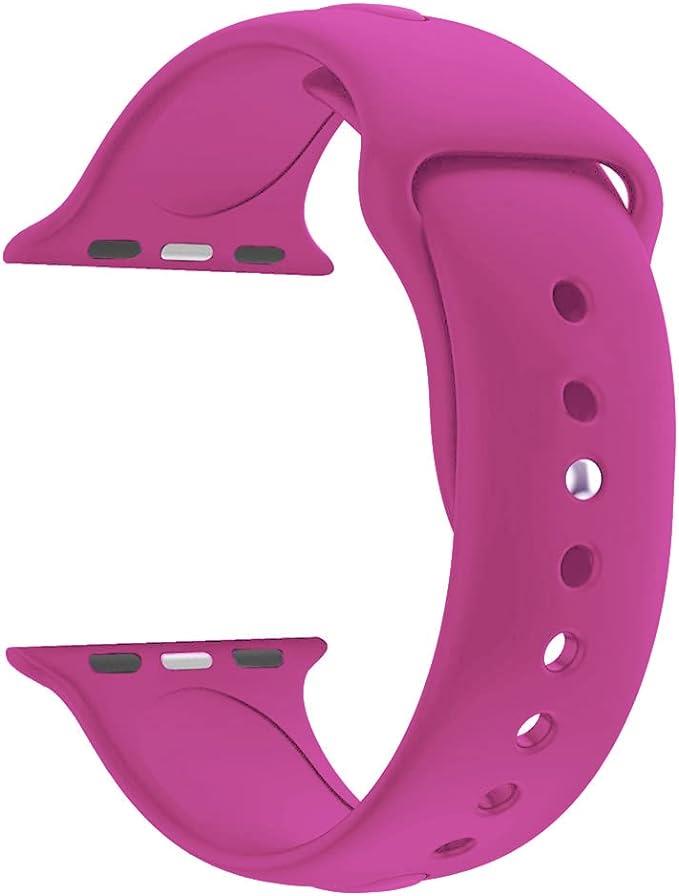 Apple Watch Seri 1 2 3 Için 42 Mm Small Beden(s/m Size) Silikon Kordon Deniz Mavisi