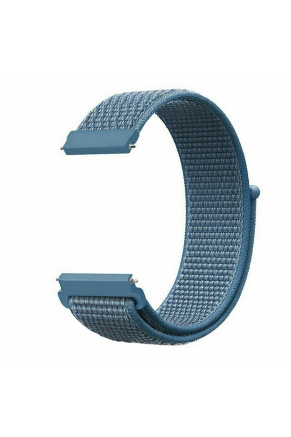 Coros Apex 42 Mm Için Dokuma Kordon Duman Mavi