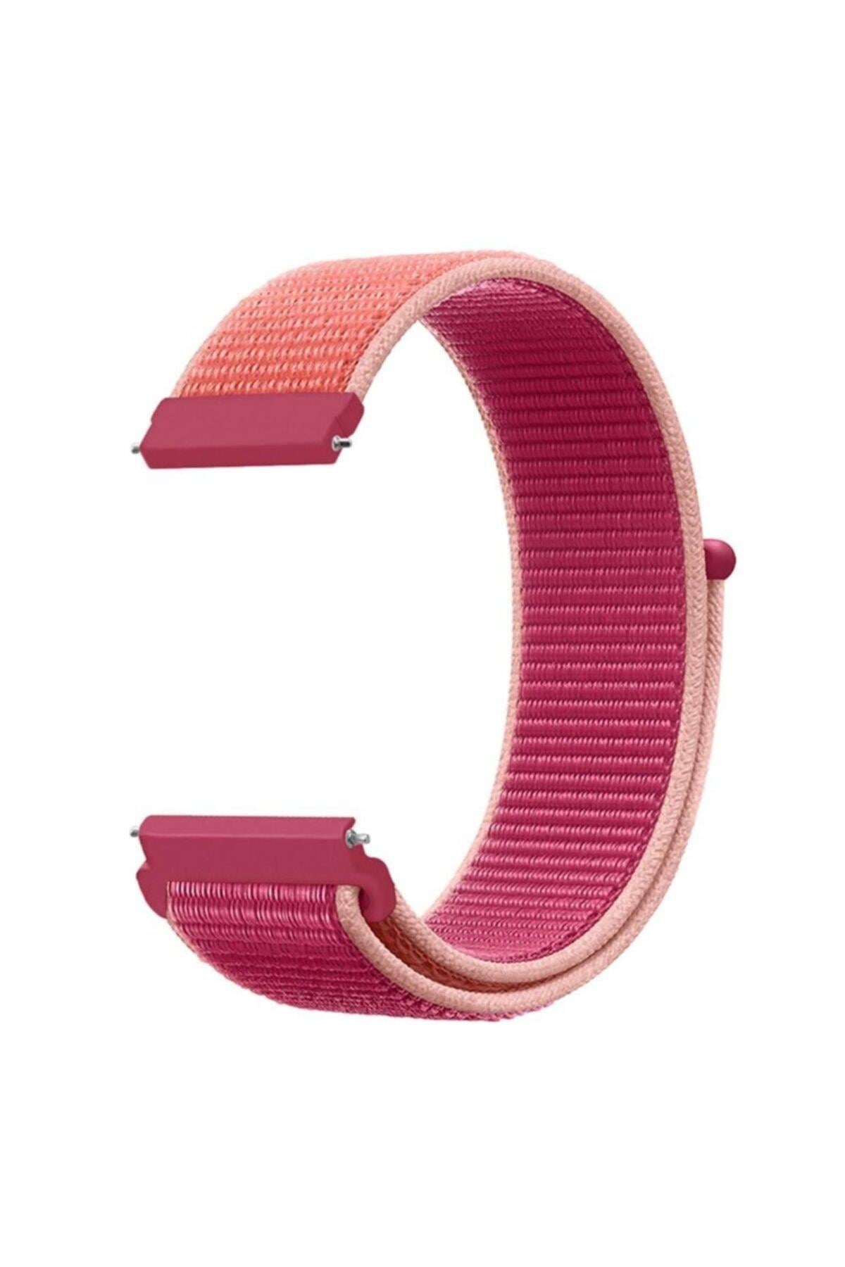 Coros Apex 42 Mm Için Dokuma Kordon Pomegranate