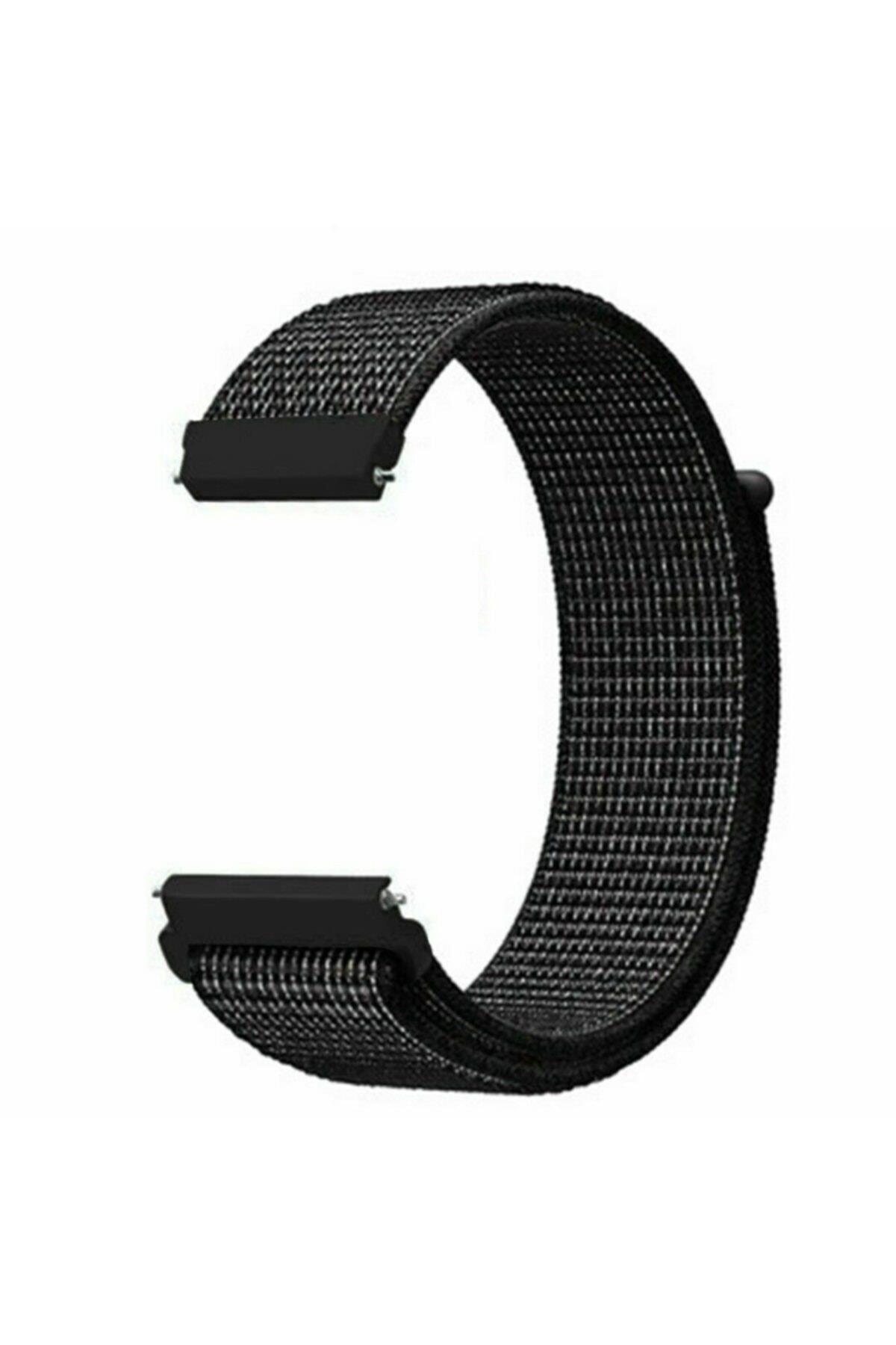 Coros Apex 42 Mm Için Dokuma Kordon Reflector Black
