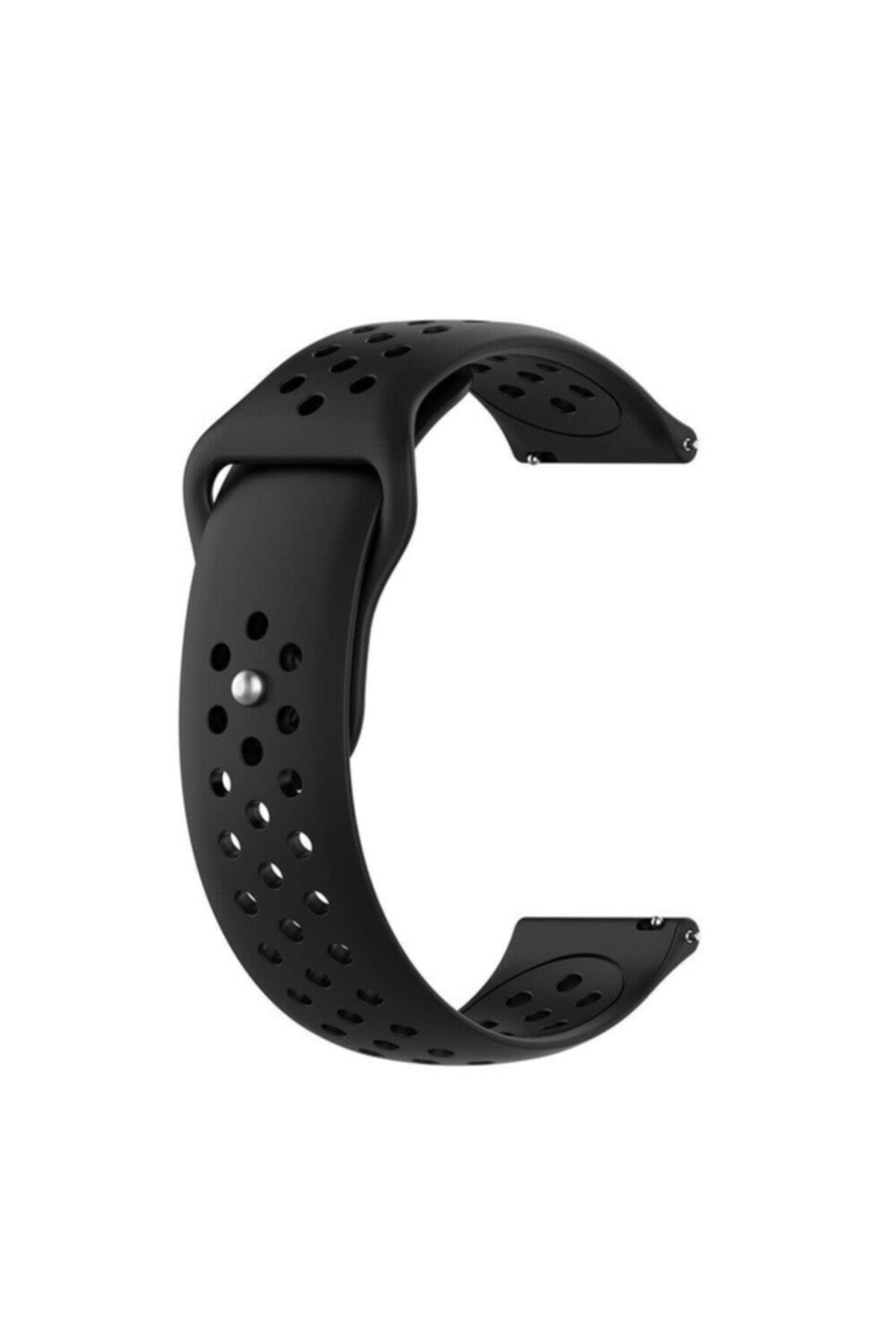 Fenix Chronos İçin Delikli Silikon Kordon Siyah