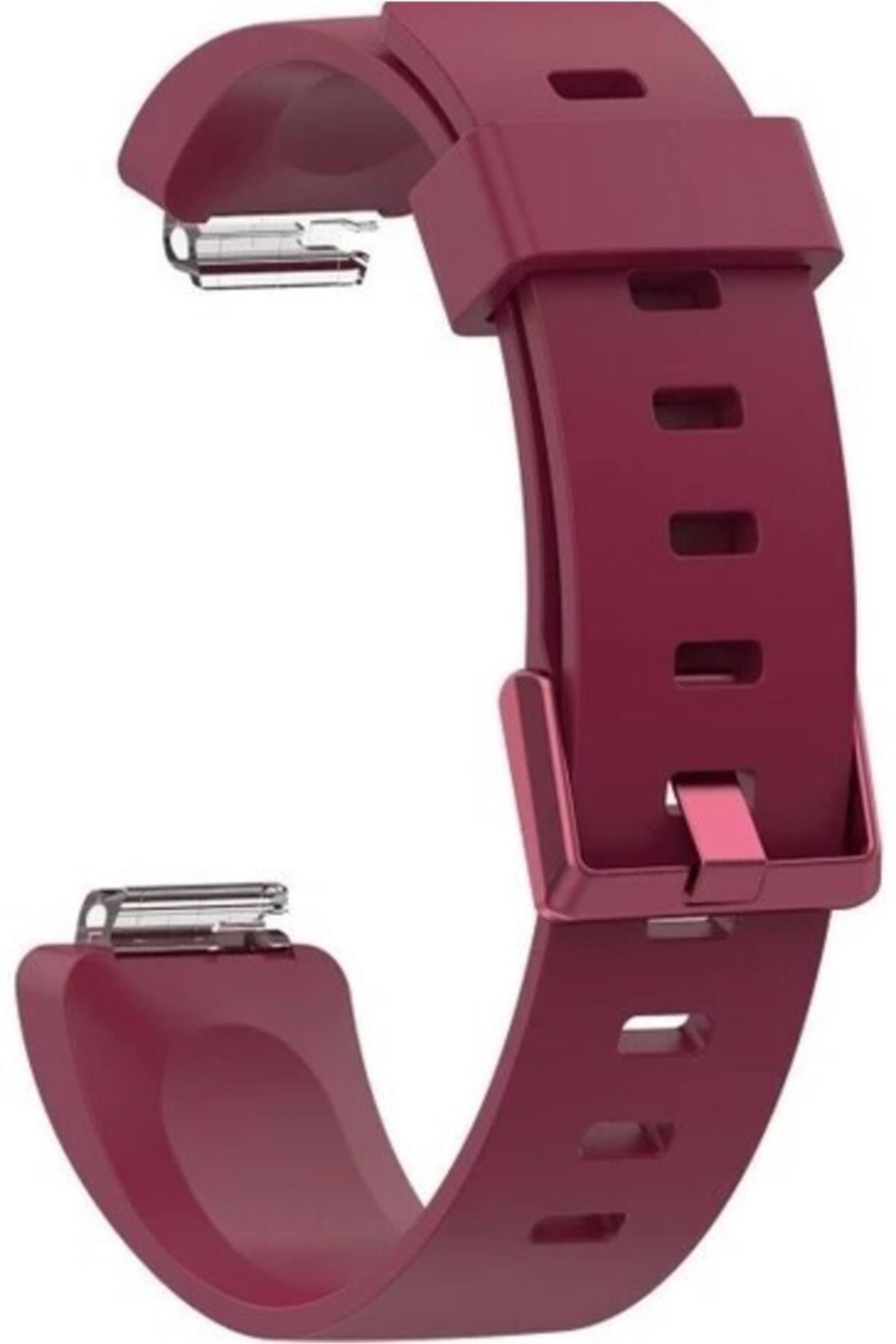 Fitbit Ace 2 Uyumlu Small Beden(s Sıze) Silikon Kordon Bordo