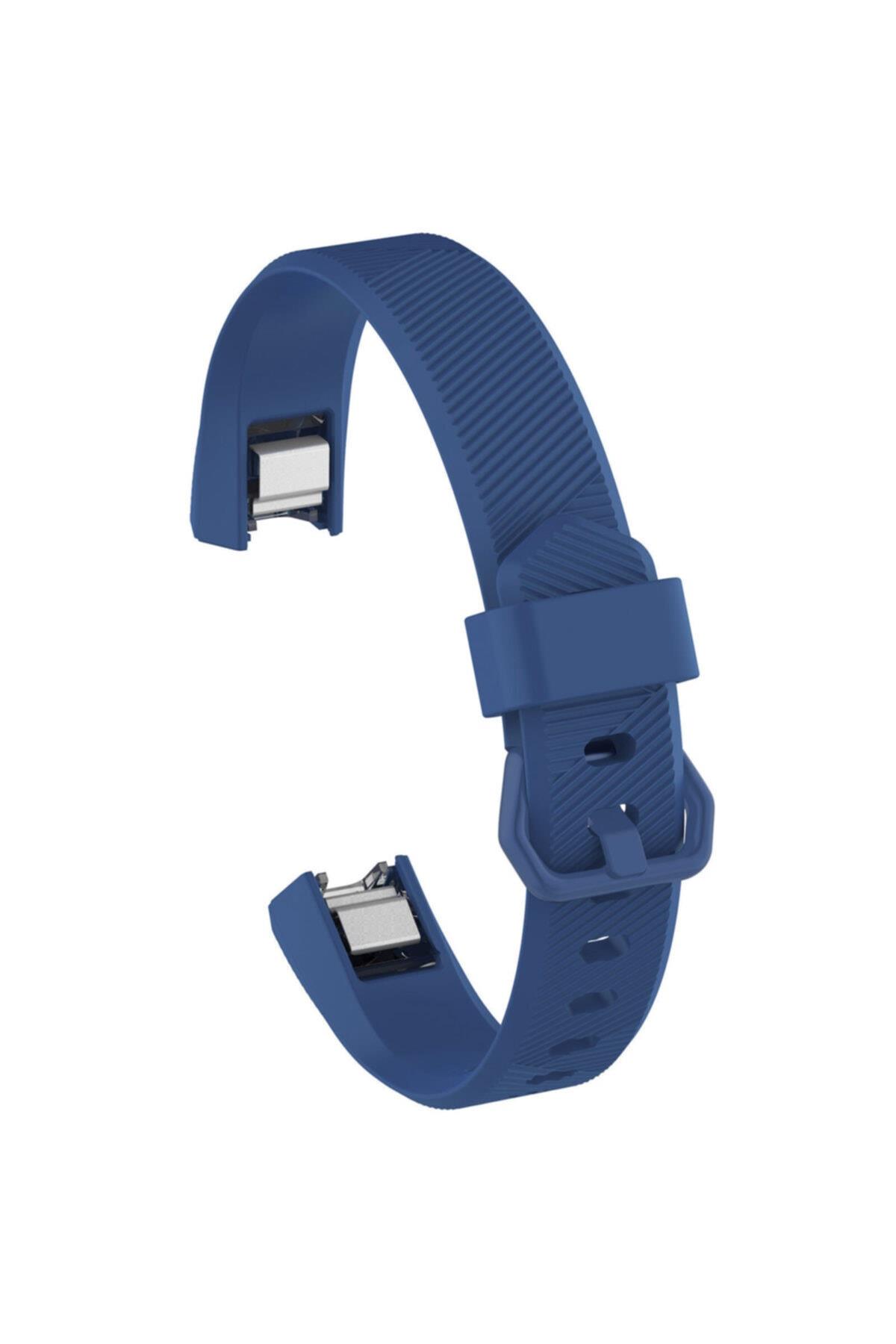 Fitbit Alta Uyumlu Small Beden(S SIZE) Tokalı Silikon Kordon Lacivert