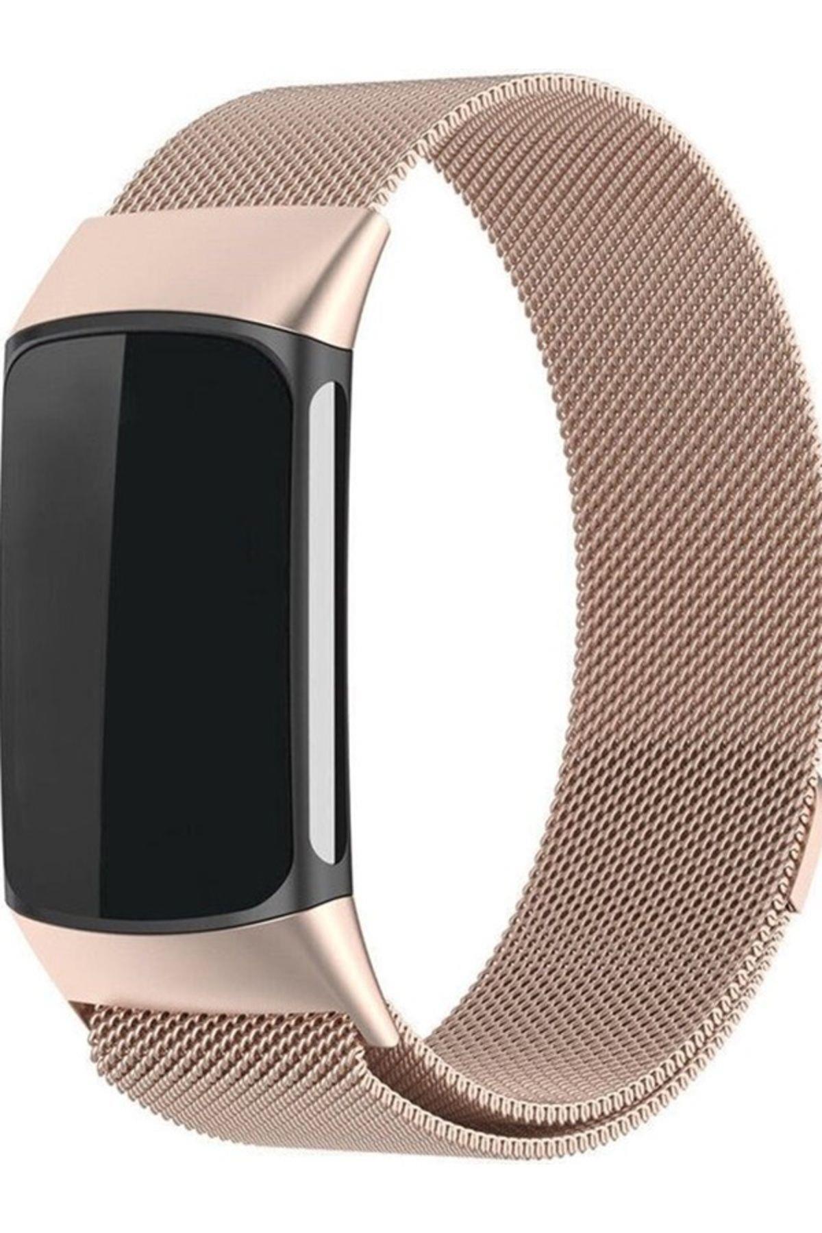 Fitbit Charge 5 Uyumlu Manyetik Metal Saat Kordonu