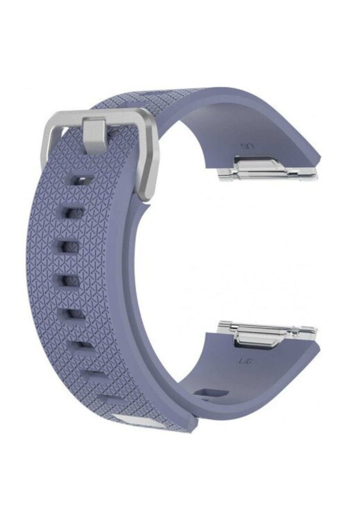 Fitbit Ionic Uyumlu Small Beden(s Sıze) Silikon Kordon Kayış Lila