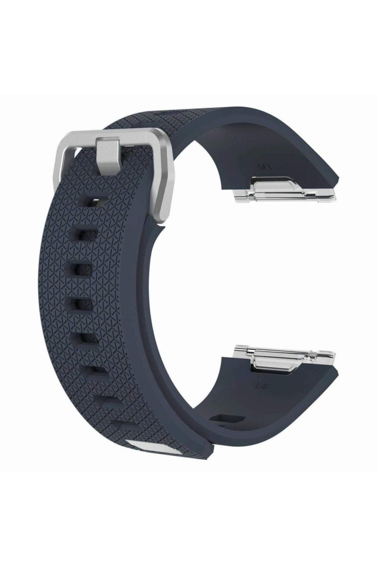 Fitbit Ionic Uyumlu Small Beden(s Sıze) Silikon Kordon Kayış Gri