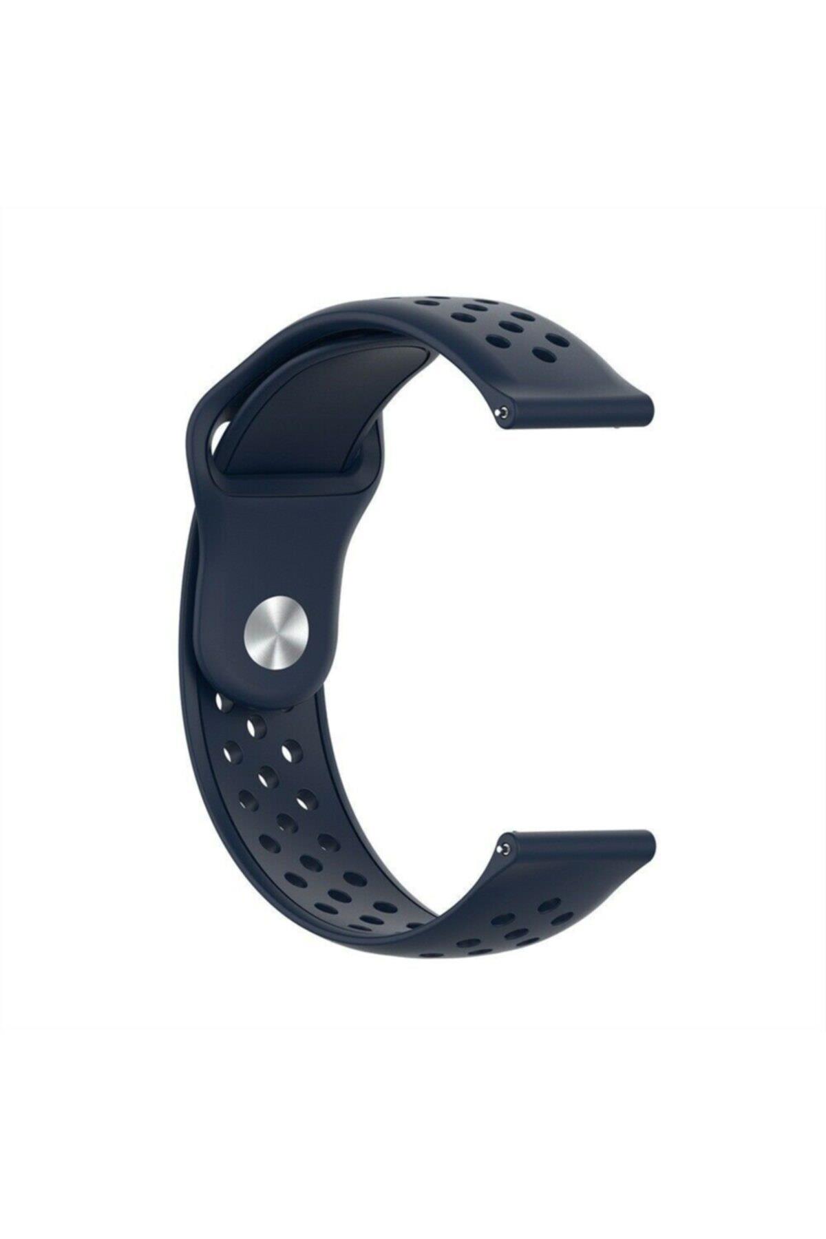 Fossil Watch Gen 6 Için Delikli Pimli Kordon Lacivert