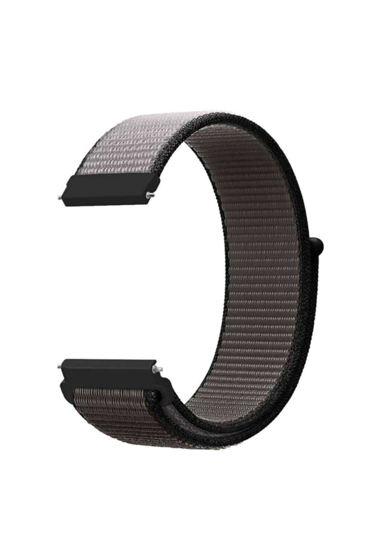 Galaxy Active 2 40 Mm(Sm-r830) Için Uyumlu Dokuma Kordon Anchor Gray