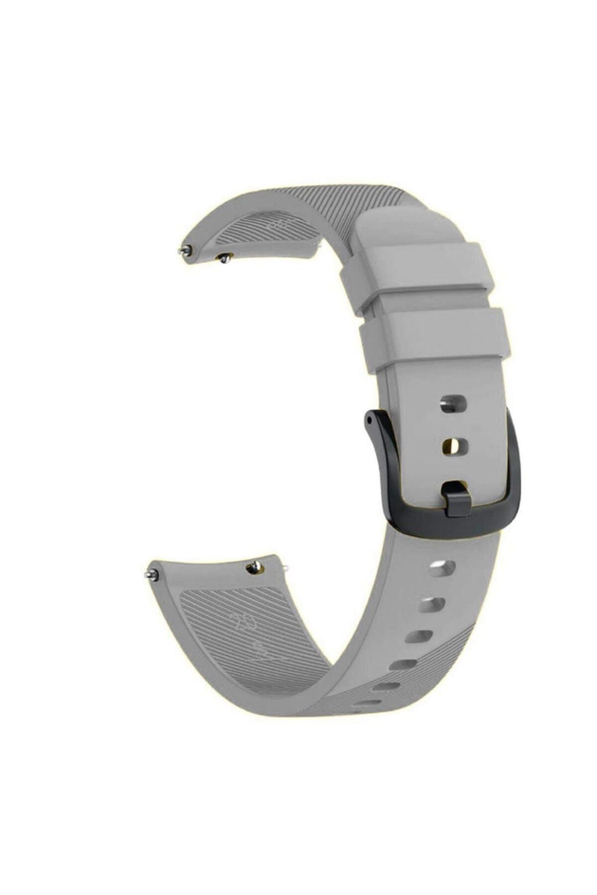 Galaxy Watch 42 Mm(Sm-r810) Için Silikon Kordon - Gri