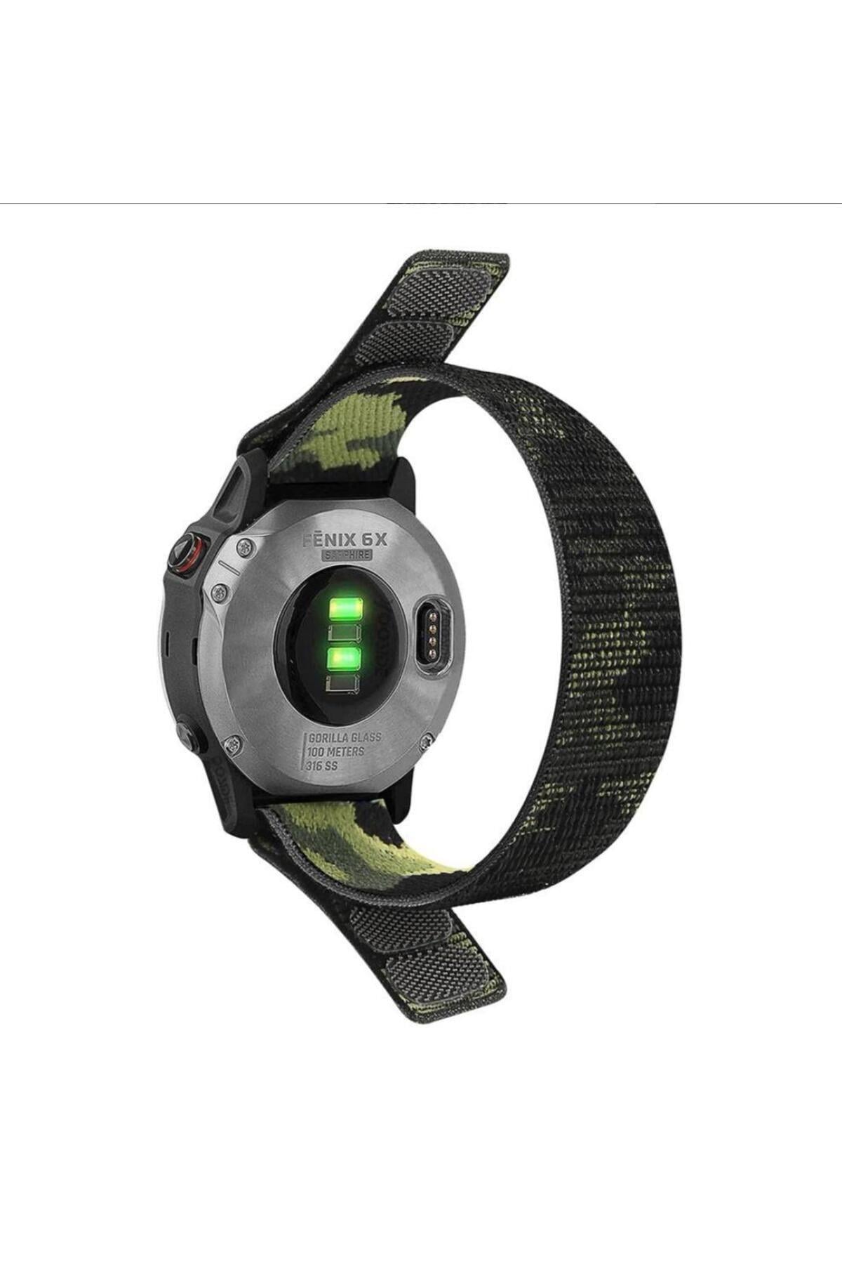Garmin Fenix 7x-7x Pro-Plus Kumaş Kordon (26MM)
